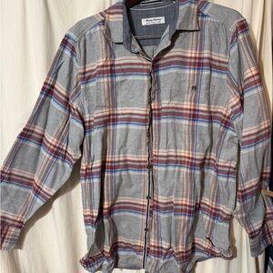 Tommy Bahama Canyon Beach Flannel Plaid Shirt XL